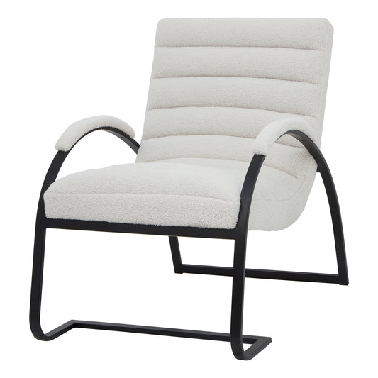 The Sculptural Bouclé Ark Lounge Chair