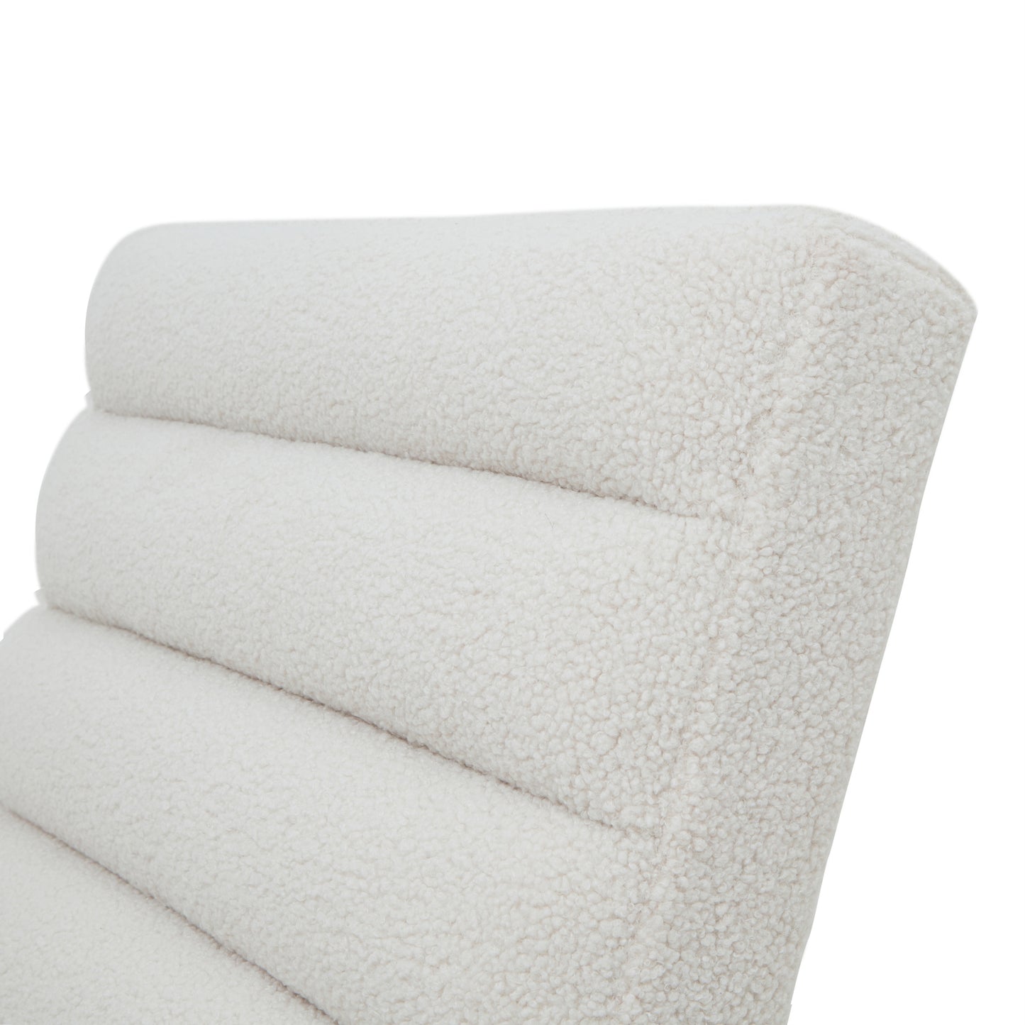 The Sculptural Bouclé Ark Lounge Chair