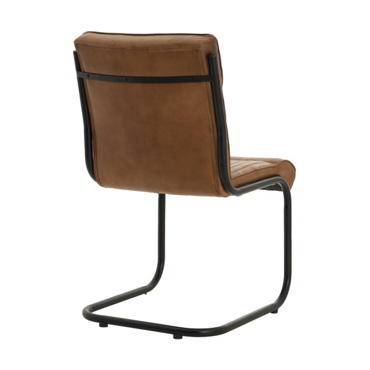 The Bronte Caramel Leather Dining Chair