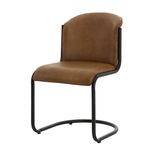 The Bronte Curved Leather Dining Chair