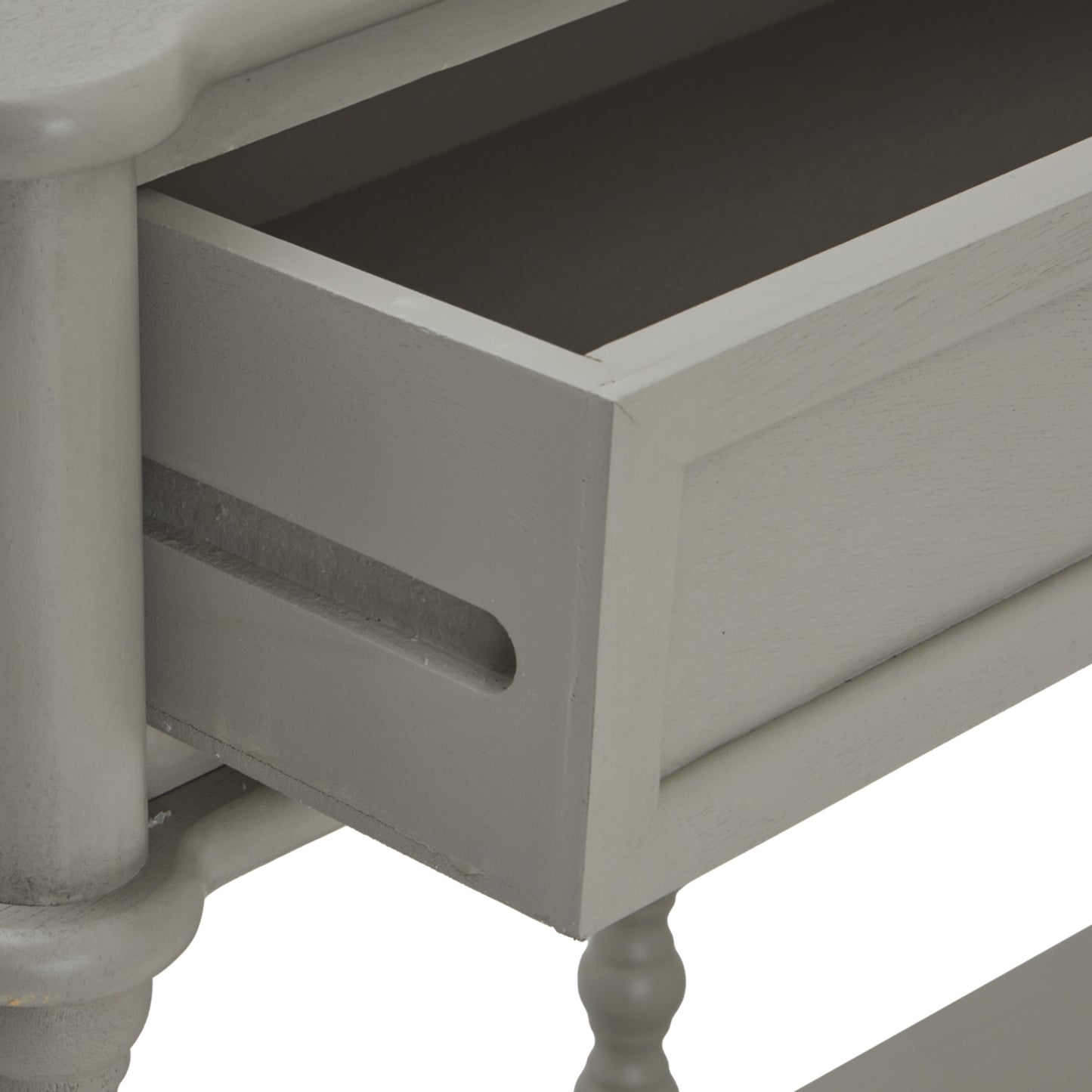 Refined Oak Two-Drawer Console Table