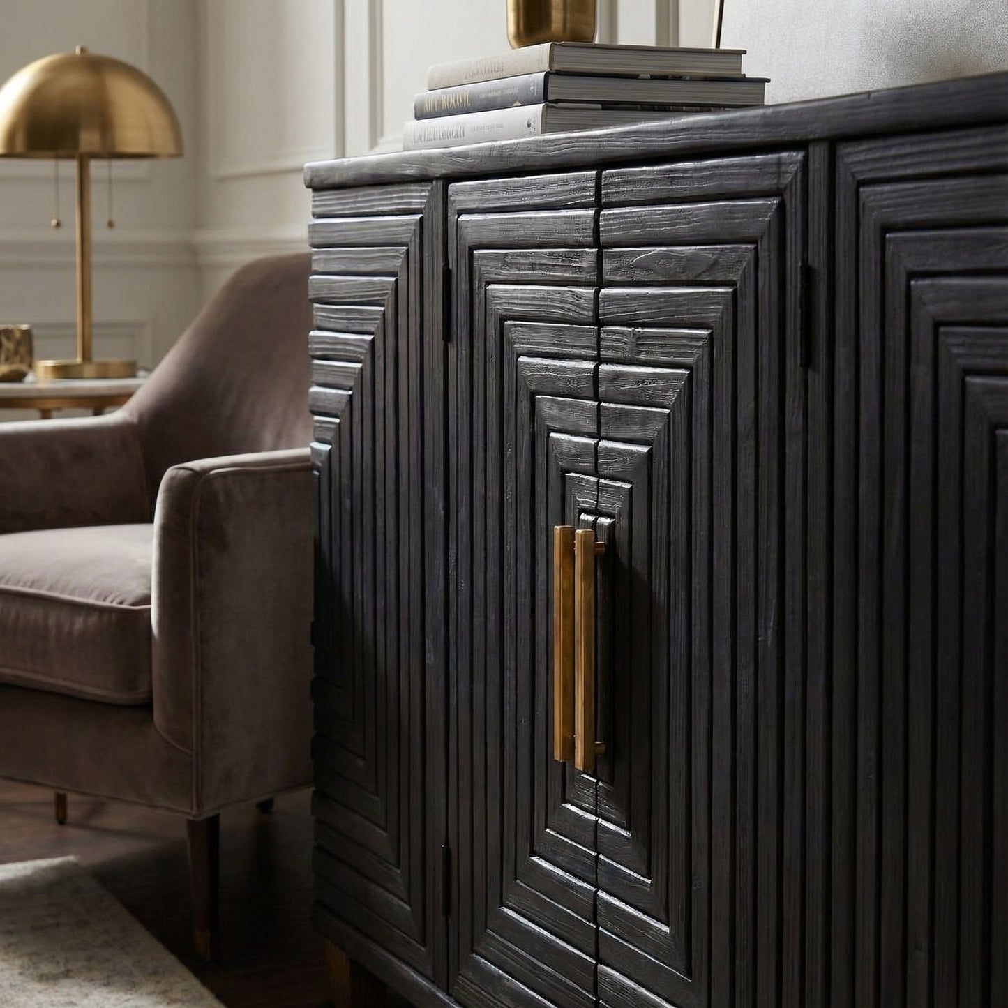 Industrial Noir Four-Door Sideboard