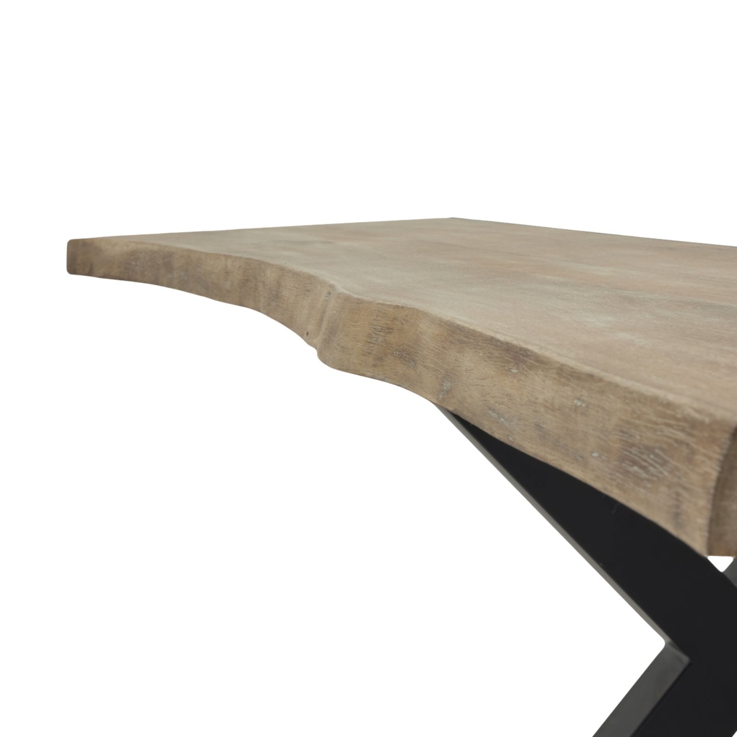 Natural Light Acacia Live Edge Dining Table