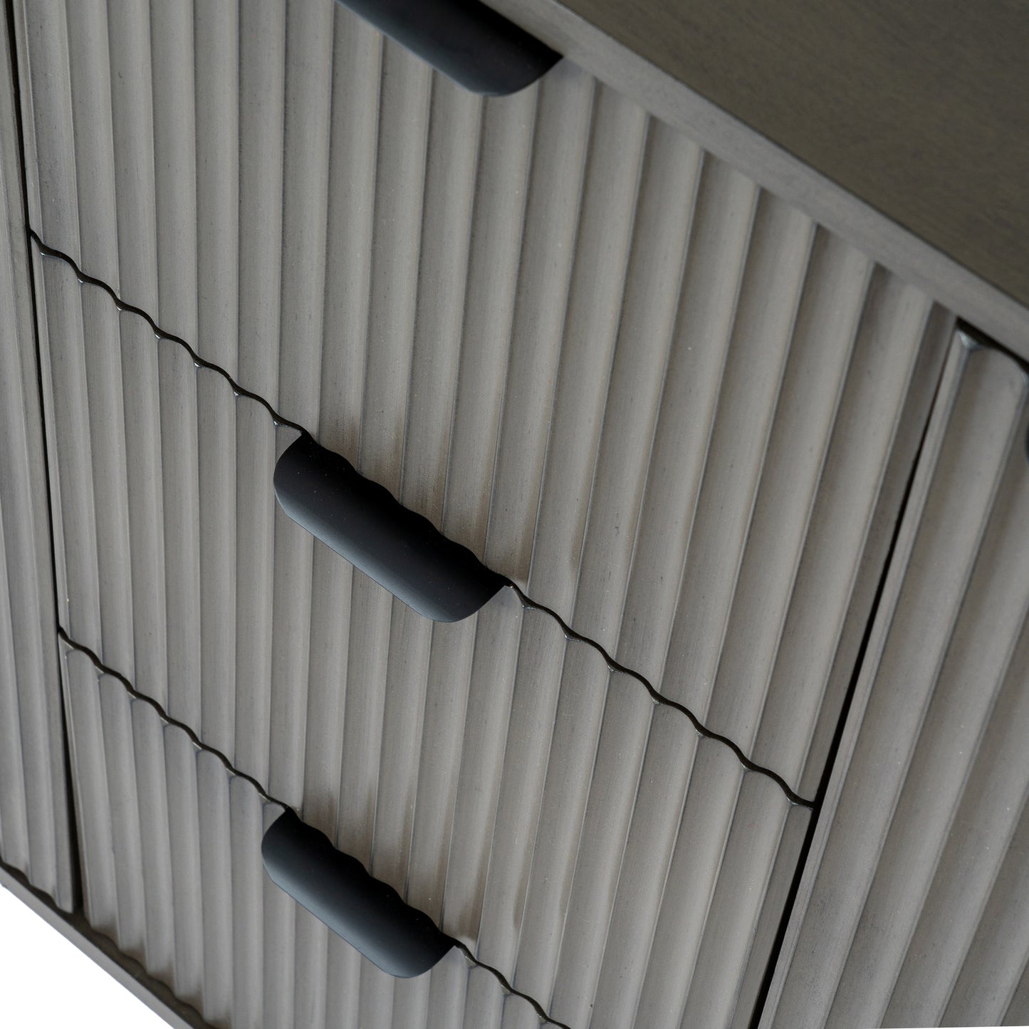 Grained Three-Drawer Two-Door Cabinet