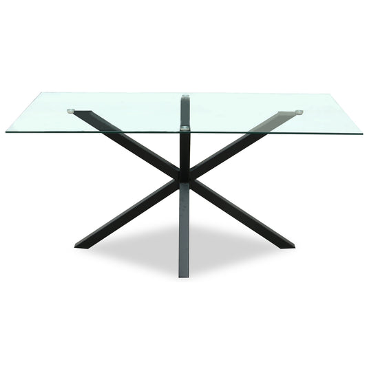 Architectural Glass Rectangular Dining Table