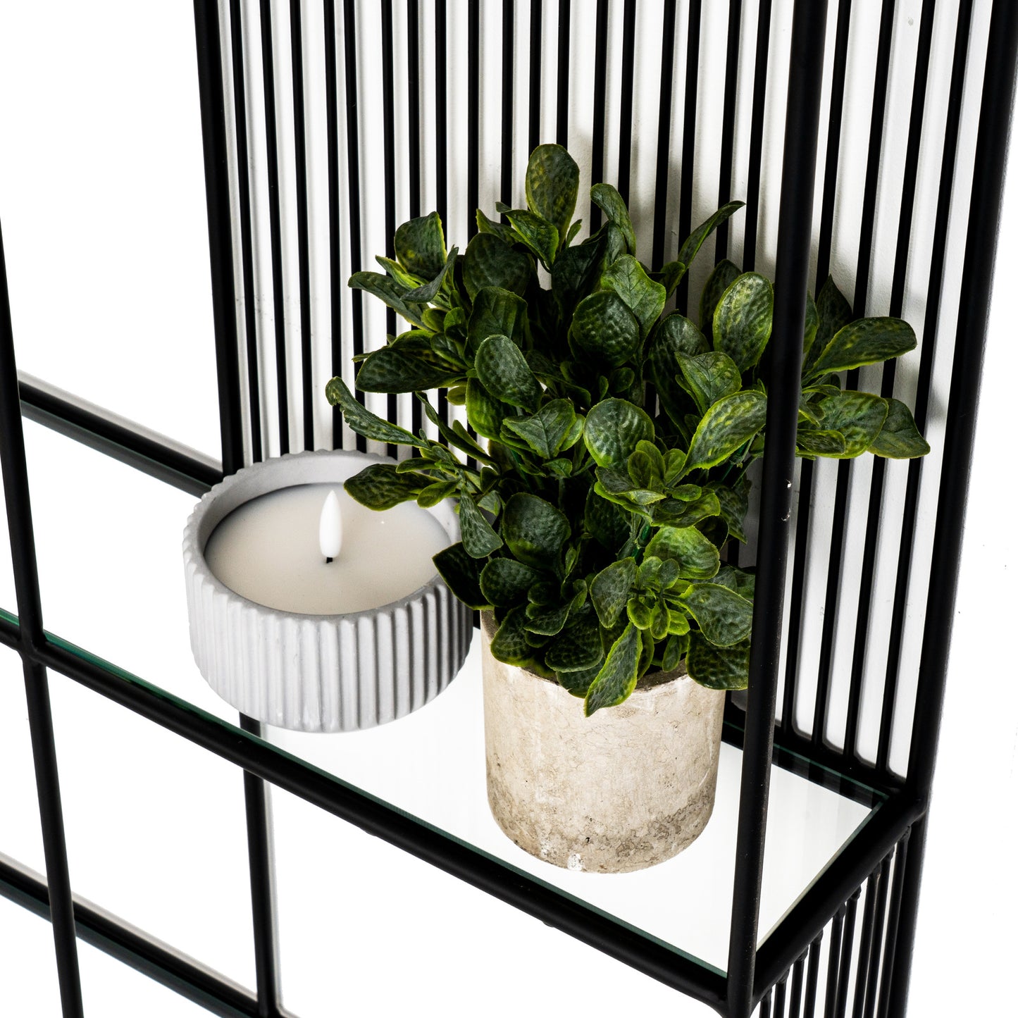 The Grid Architectural Glass Gallery Shelf
