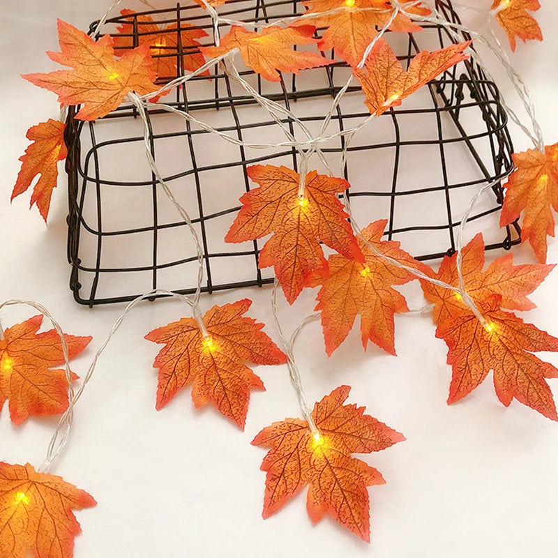 Autumn Leaf LED String Lights