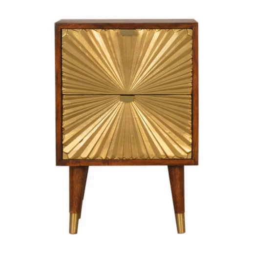 Manila Gold Bedside Table