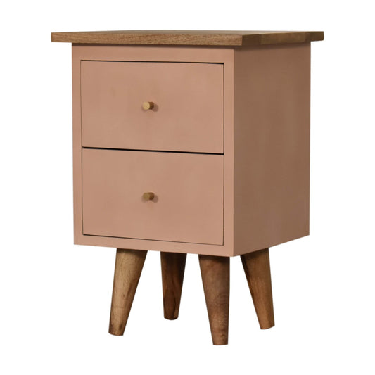 Hand Painted Bedside Table - Pink