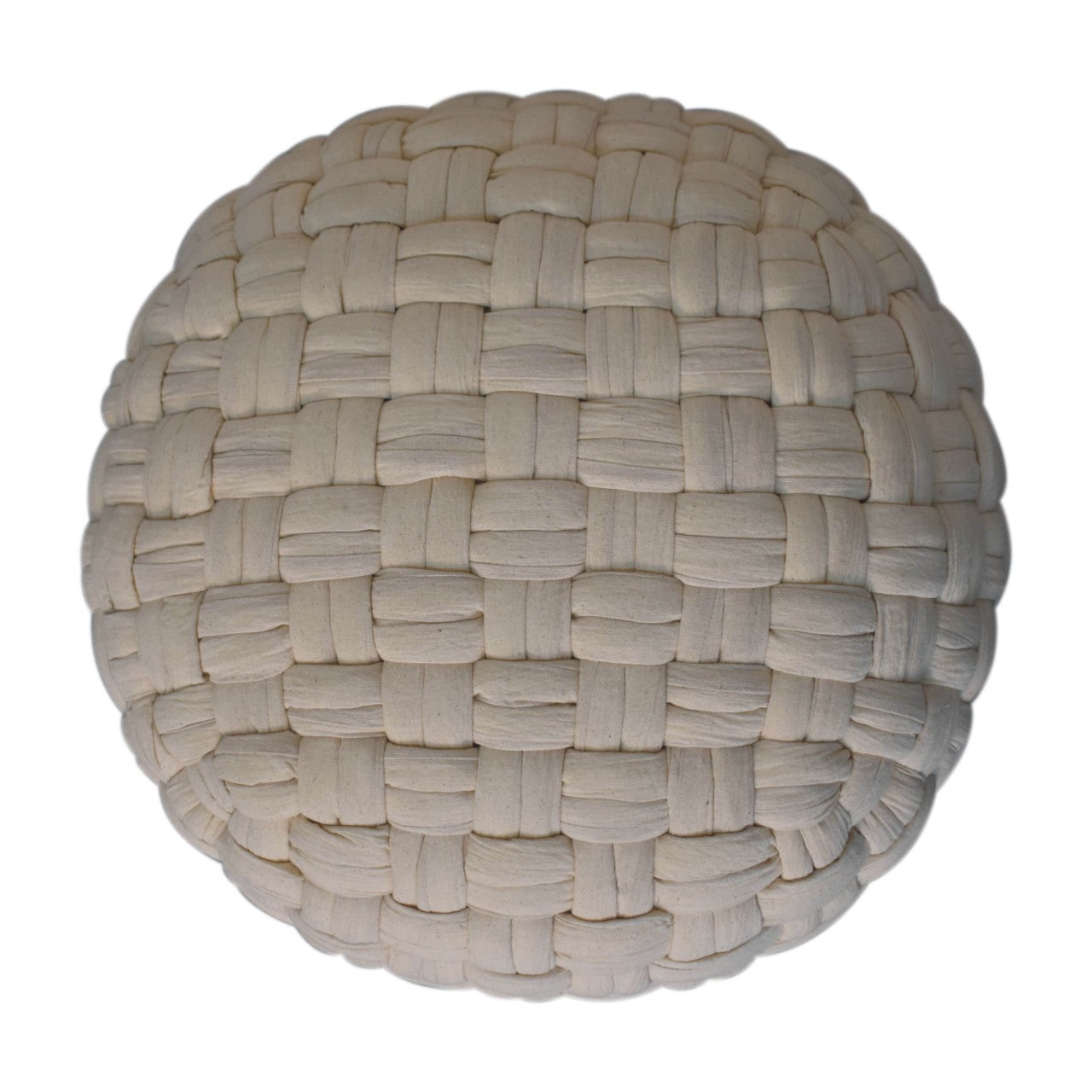 Cotton Pleated Pouffe