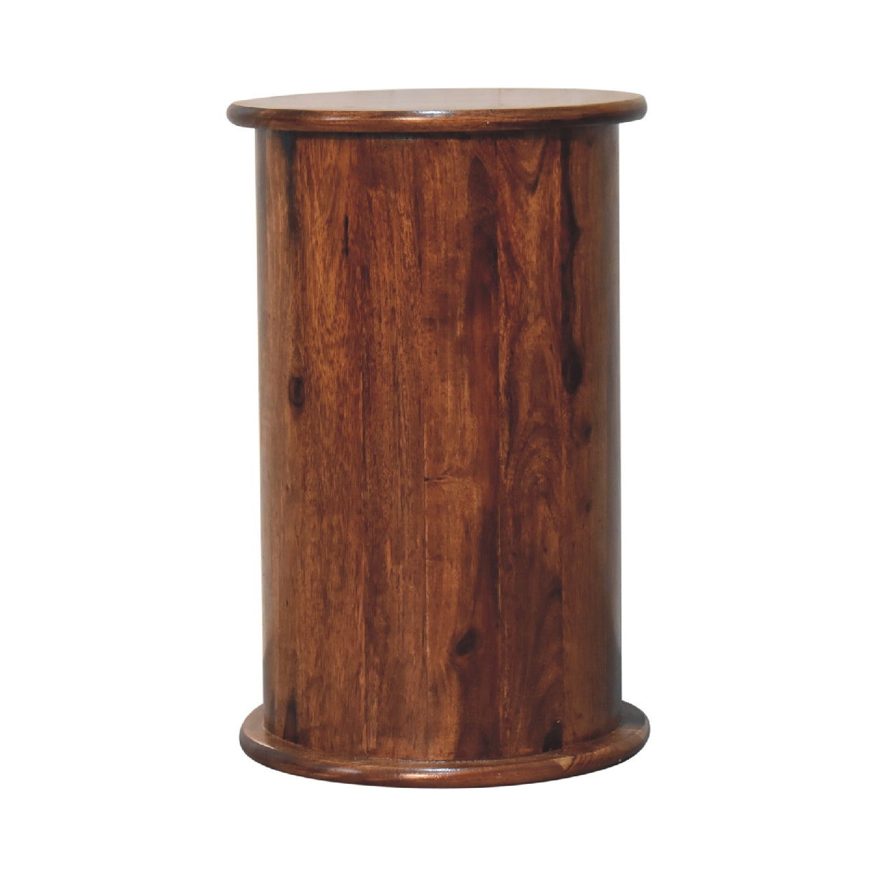 Chestnut Drum Table with Drawers
