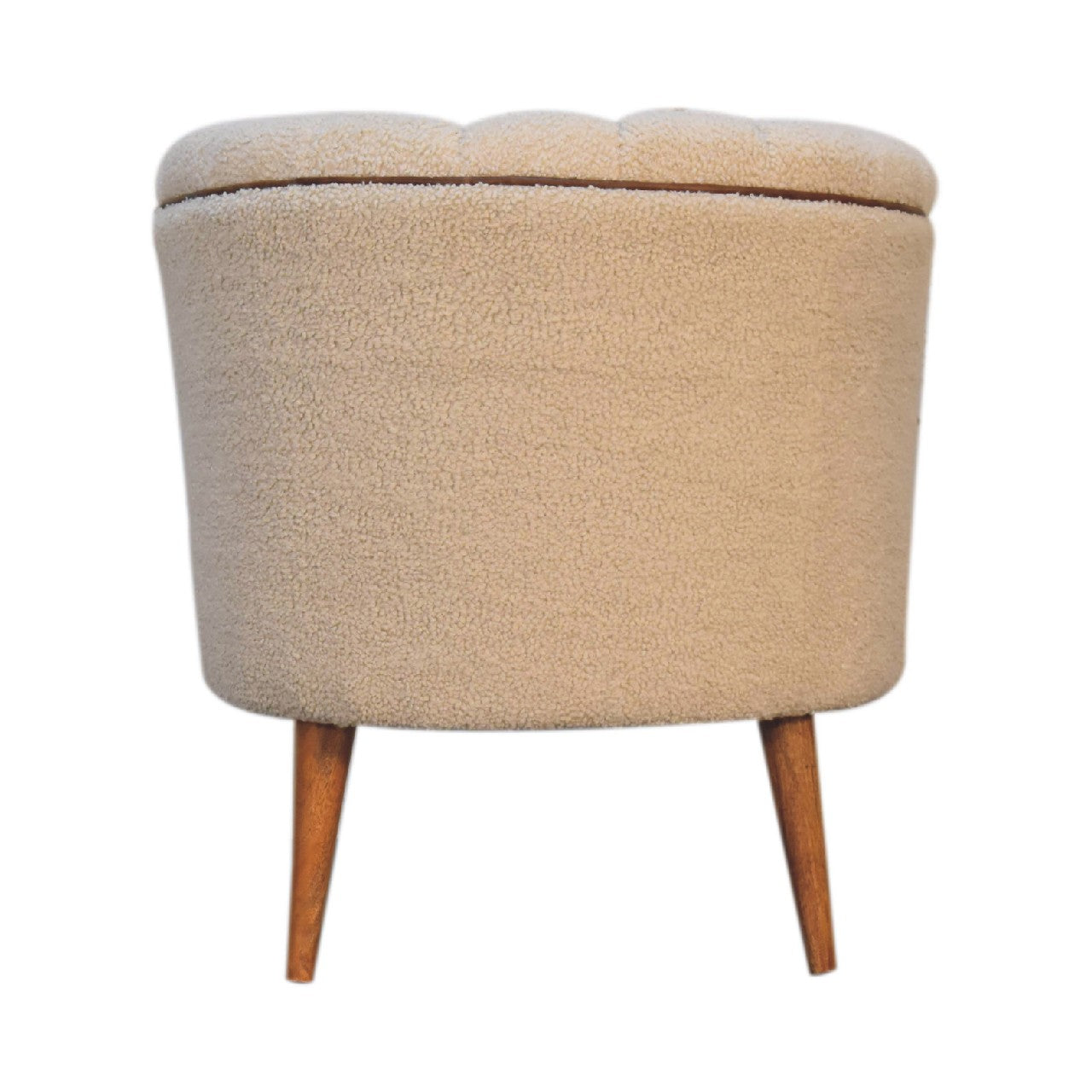 Boucle Buffalo Leather Armchair