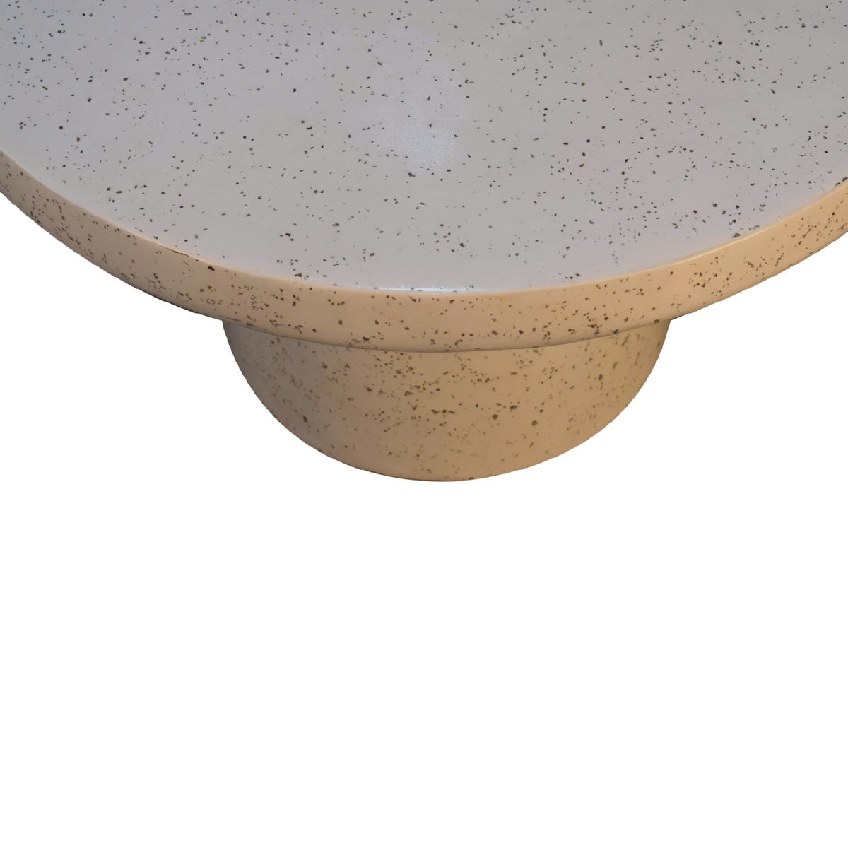 White Mosaic Terrazzo Coffee Table styled with candles and decor on top