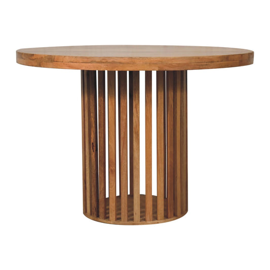 Fringed Round Dining Table