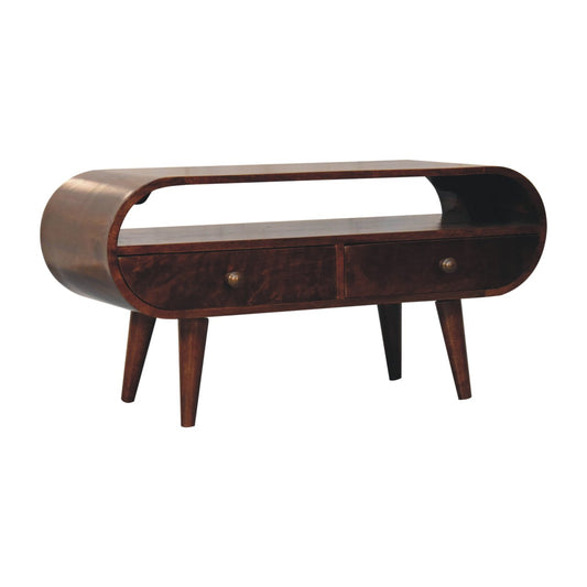 The Walnut Circle Media Stand