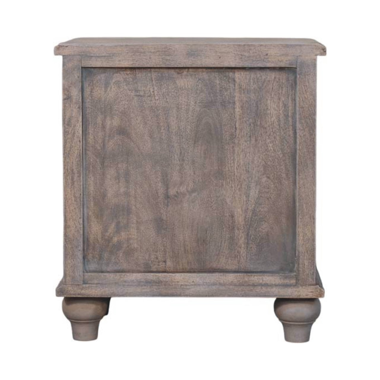 The Evara Washed Mango Wood Bedside Table