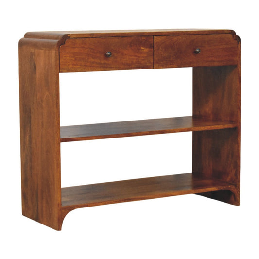 The Two-Drawer Tiered Console
