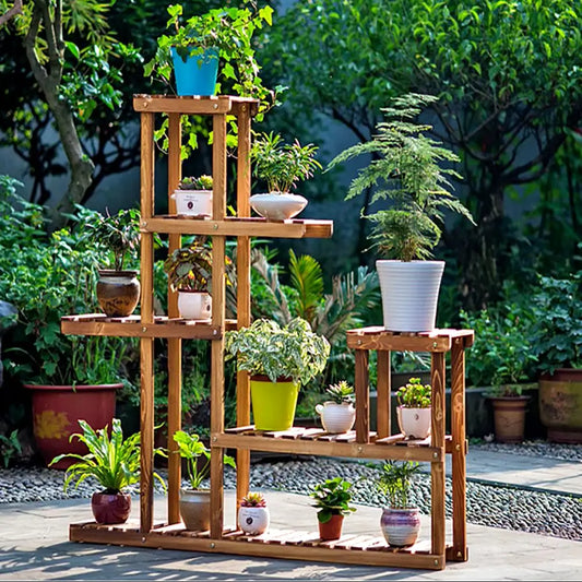 Tiered Wooden Plant Stand