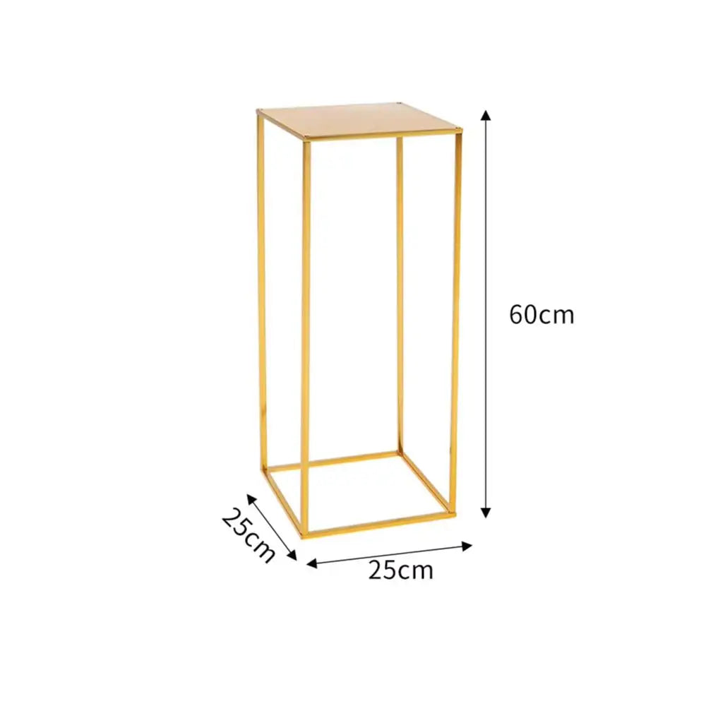 Gold Flower Column Stand