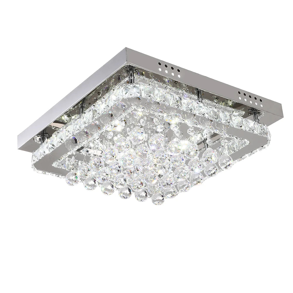 Plush Crystal LED Mounted Ceiling Light