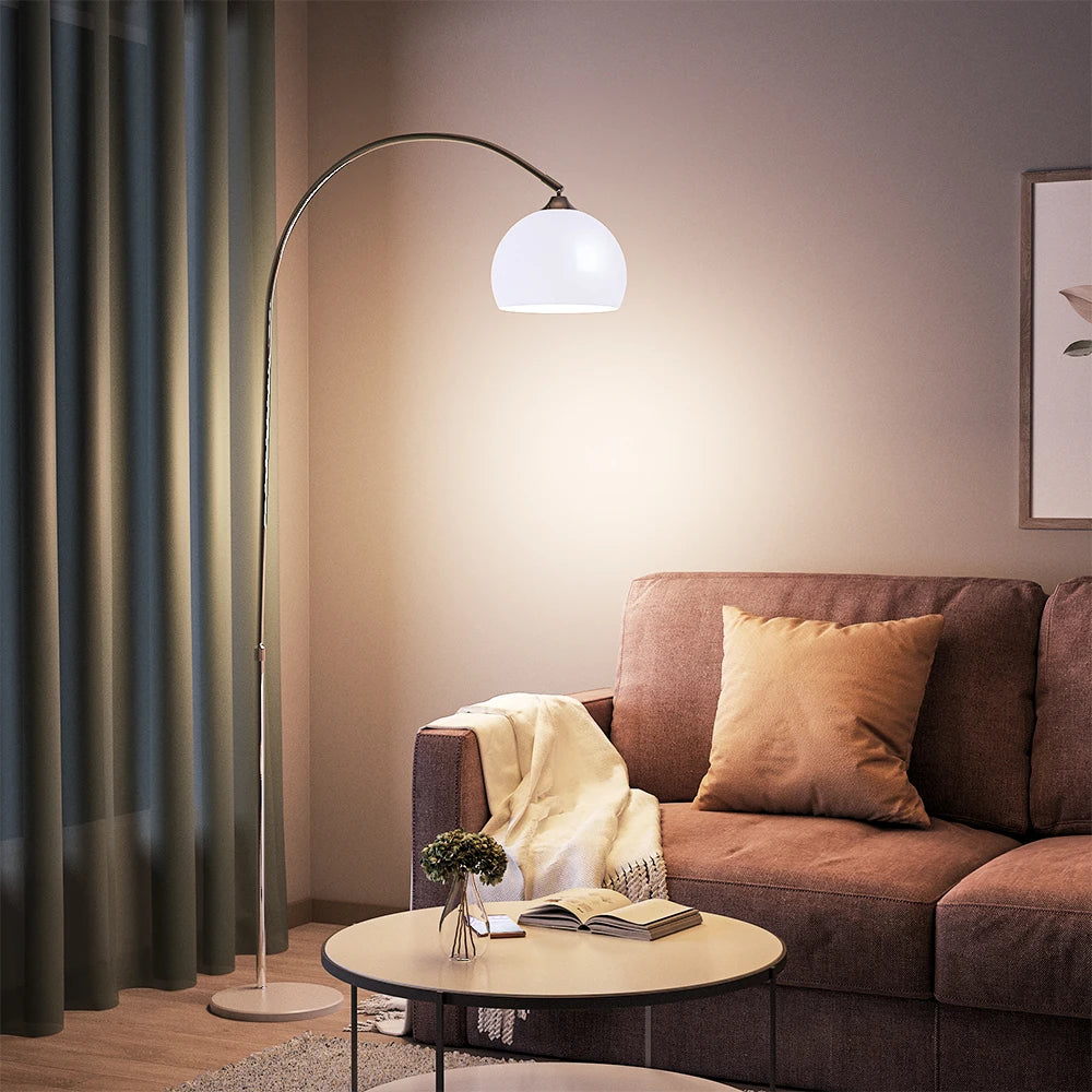 Arched Marble Base Floor Lamp