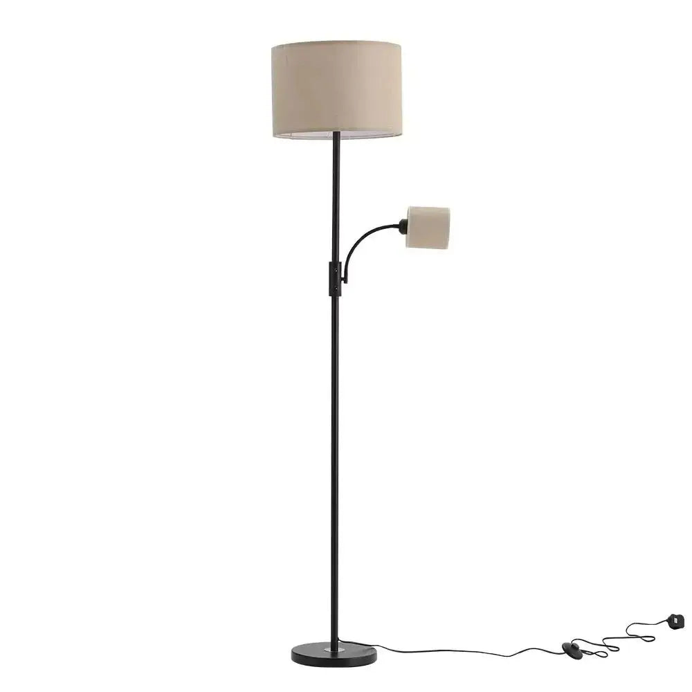 Dual Light Floor Lamp with Adjustable Head