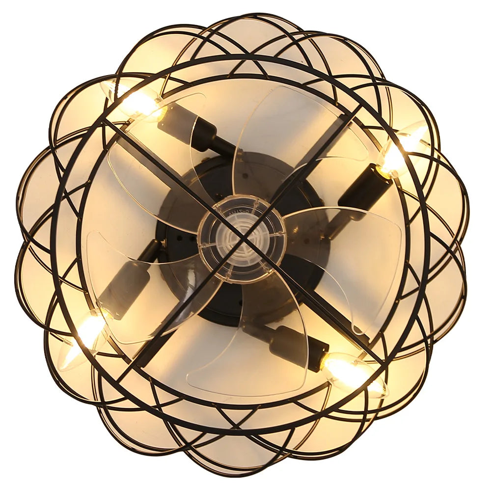 Caged Ceiling Fan Light