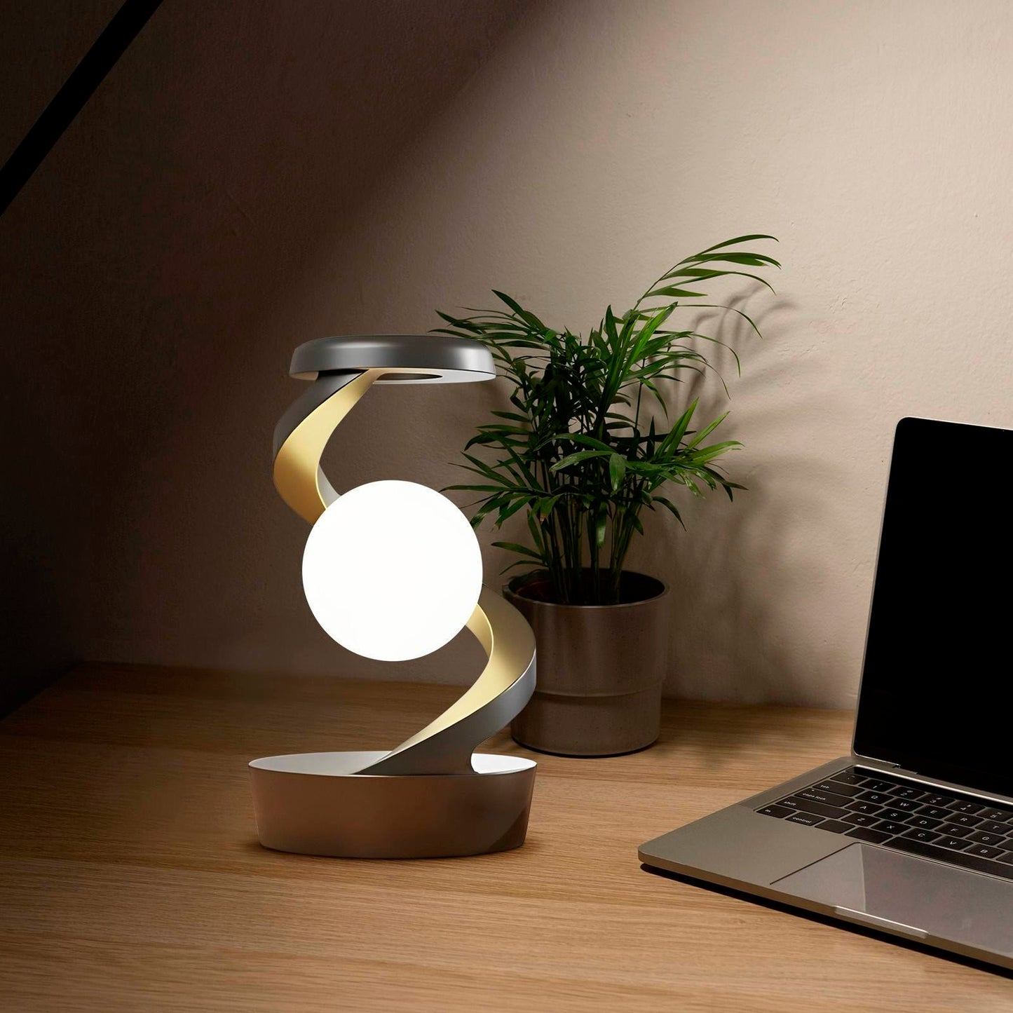 Levitating Moon Desk Lamp