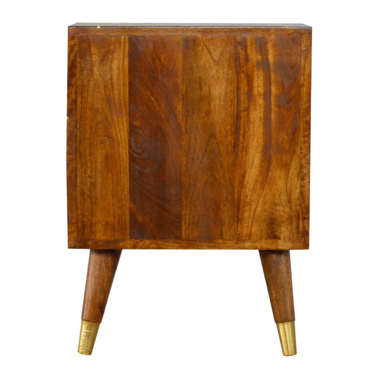Gold Geometric Chestnut Cabinet