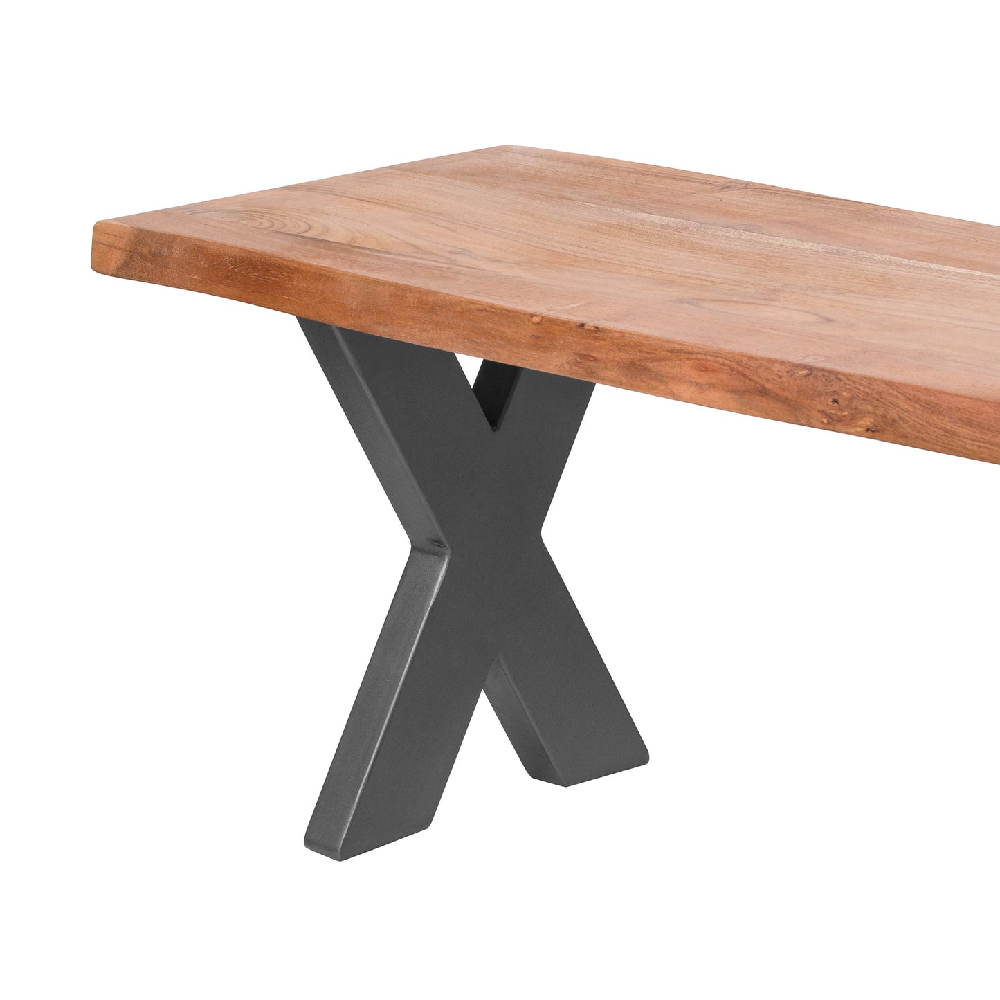 Natural Acacia Live Edge Bench