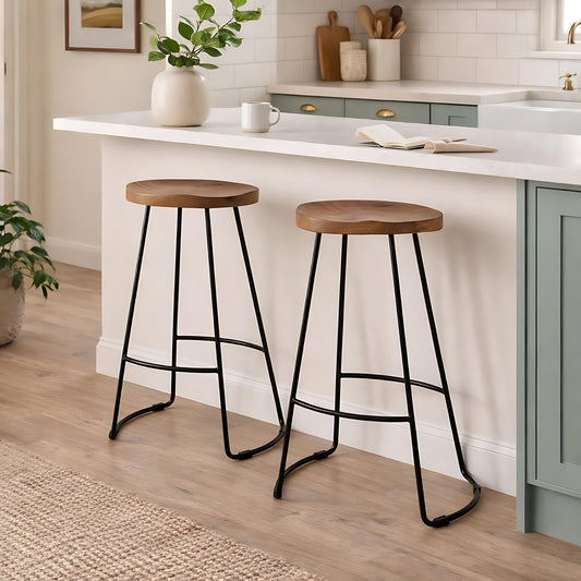The Forge & Timber Sculpted Barstool