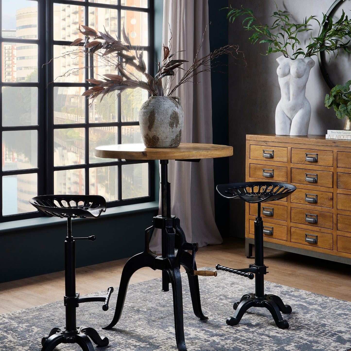 The Forge Adjustable Machinist Stool