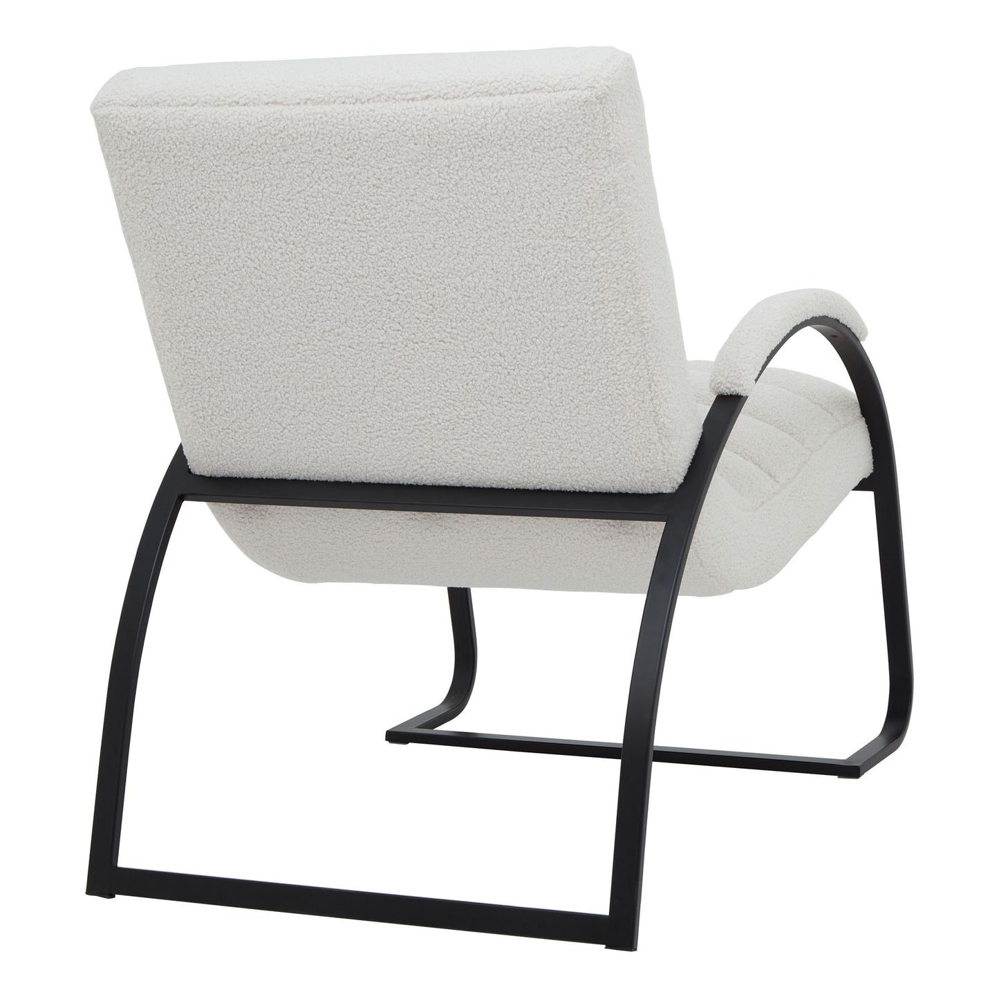 The Sculptural Bouclé Ark Lounge Chair
