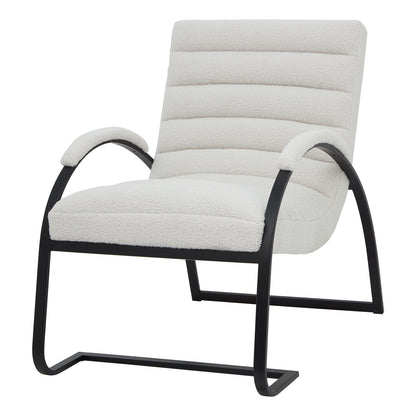 The Sculptural Bouclé Ark Lounge Chair