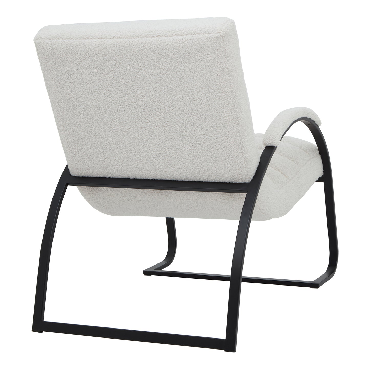 The Sculptural Bouclé Ark Lounge Chair