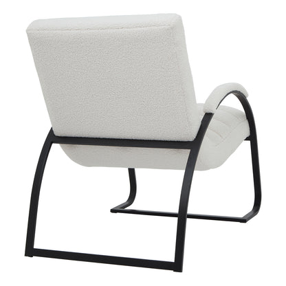 The Sculptural Bouclé Ark Lounge Chair