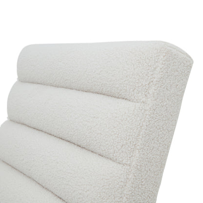 The Sculptural Bouclé Ark Lounge Chair