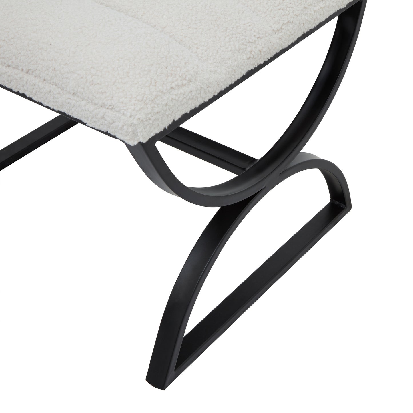The Sculptural Bouclé Ribbed Ottoman