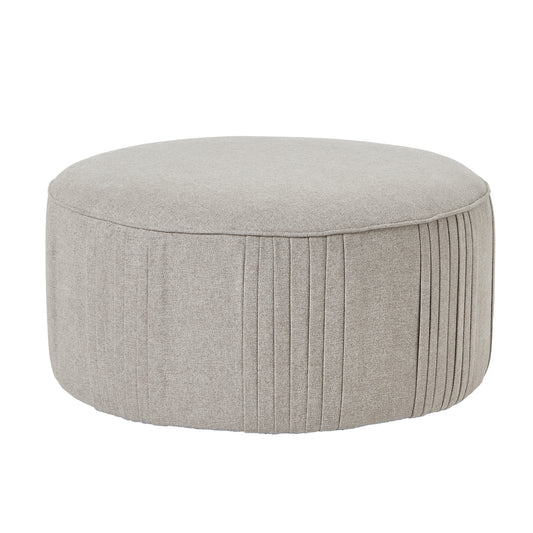 Oatmeal Twill Swivel Ottoman