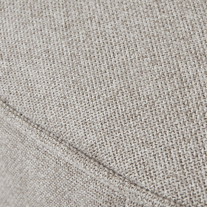 Oatmeal Twill Swivel Ottoman