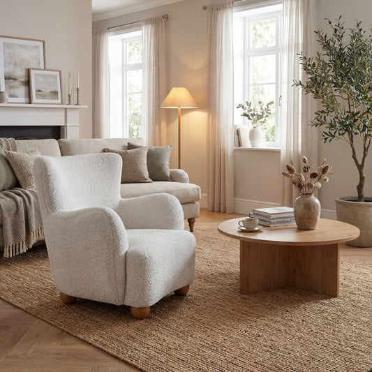 Pebble Marl Oversized Armchair
