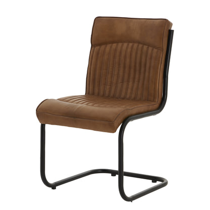 The Bronte Caramel Leather Dining Chair