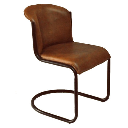 The Bronte Curved Leather Dining Chair
