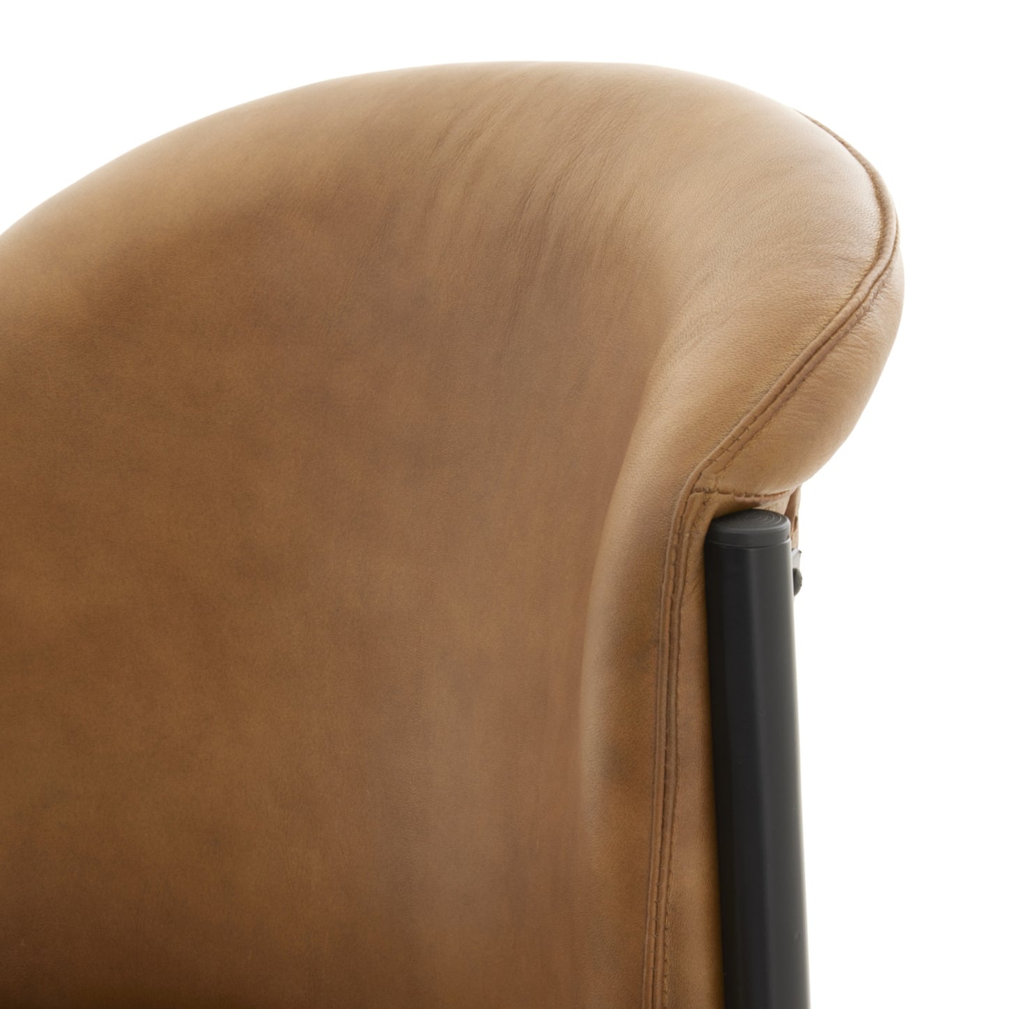 The Bronte Curved Leather Dining Chair