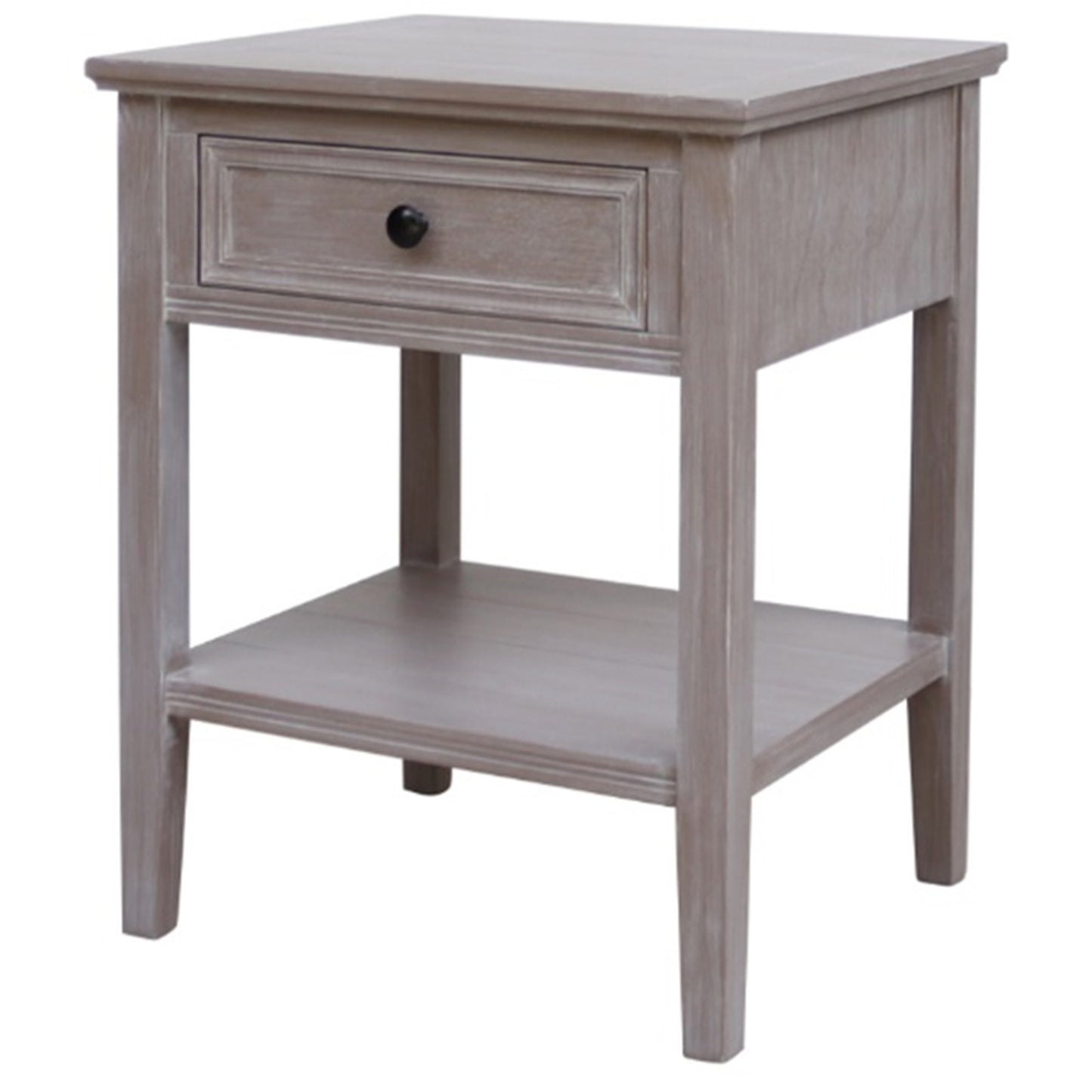 Refined Oak One-Drawer Side Table