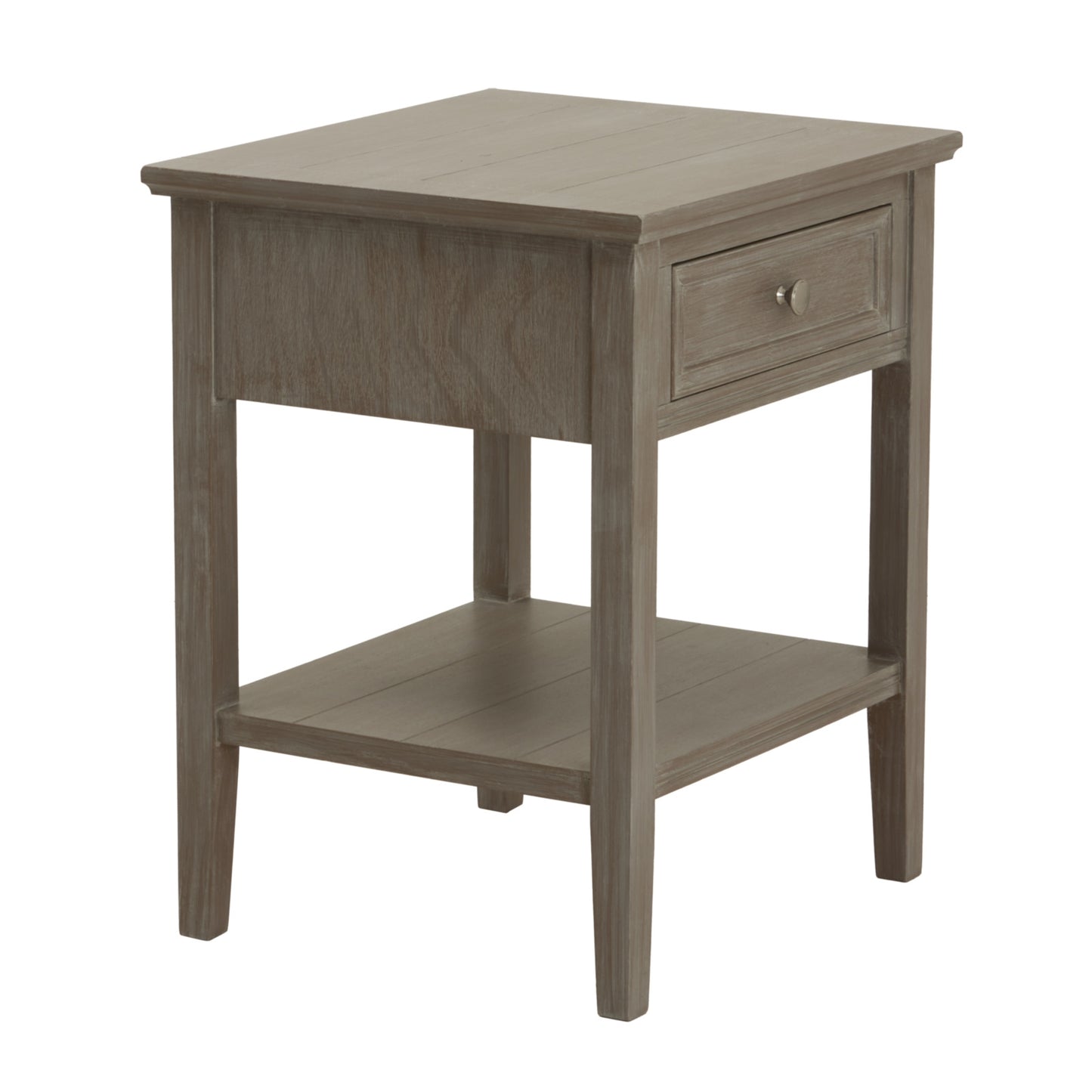 Refined Oak One-Drawer Side Table