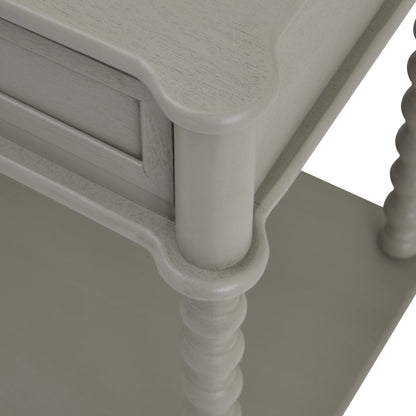 Refined Oak Two-Drawer Console Table