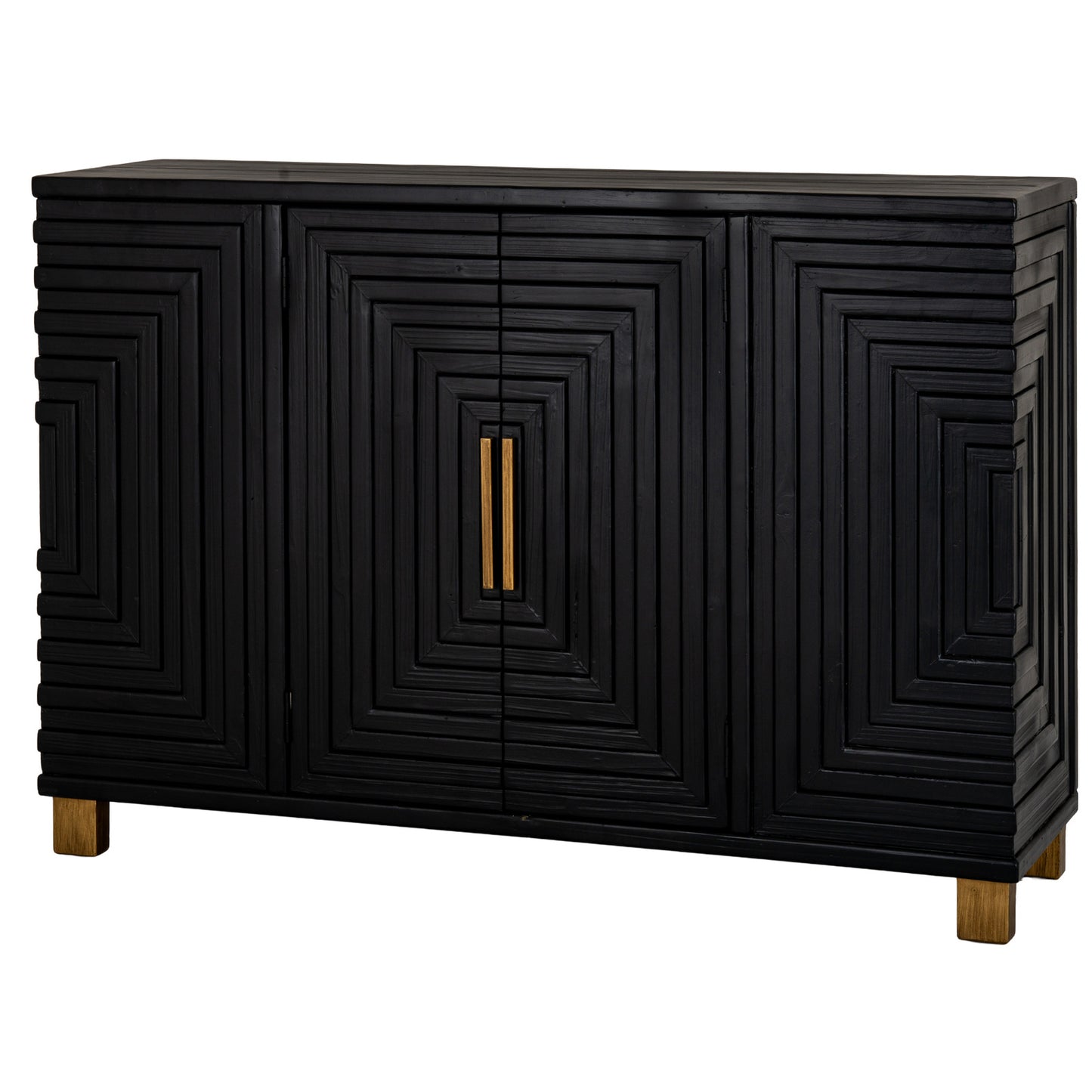 Industrial Noir Four-Door Sideboard