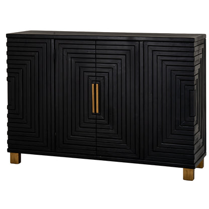 Industrial Noir Four-Door Sideboard