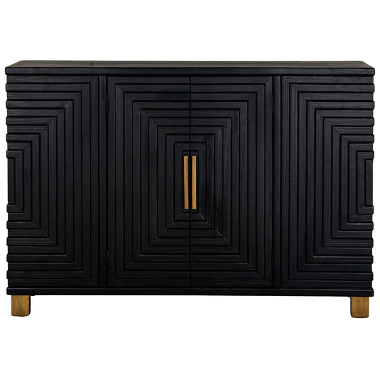 Industrial Noir Four-Door Sideboard